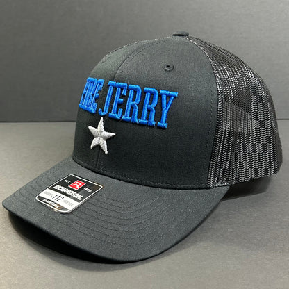 NEW SUPER LIMITED- BLACK FIRE JERRY DRAFT HAT (ships week of April 10th)
