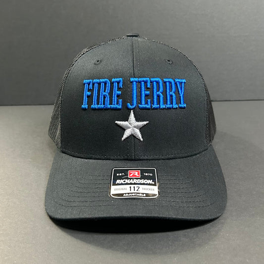 NEW SUPER LIMITED- BLACK FIRE JERRY DRAFT HAT (ships week of April 10th)